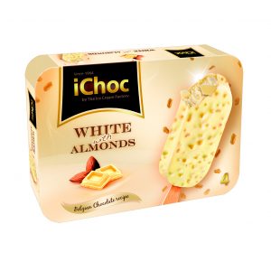 helado almendrado blanco