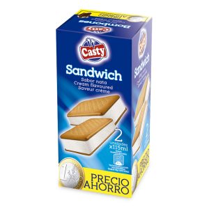 helado sandwich sabor nata